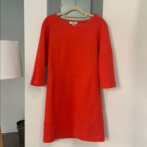 Mod orange long-sleeved Sandro dress